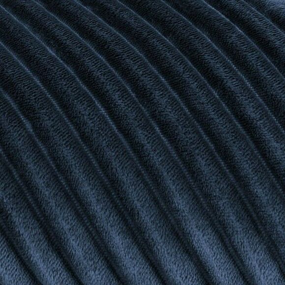 Member's Mark Ribbed Throw Blanket 60"x70" Navy Blue – Super Soft & Cozy - Picture 3 of 11